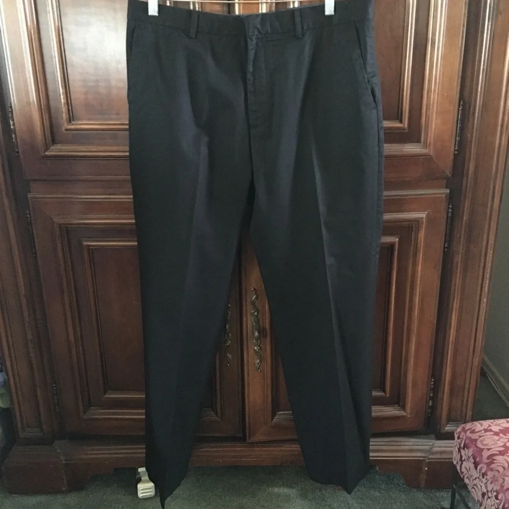 Banana Republic:Men’s Pants Navy Non Iron Tailored  Fit Cotton 35/32